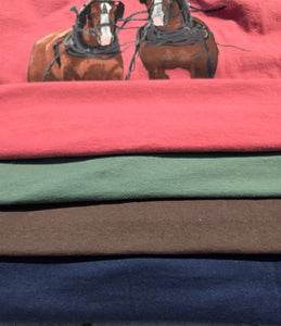 2025 Belgian Draft Horses - Adult Long Sleeved T-Shirt