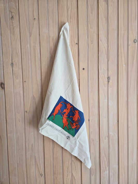 Dancing Animals - Tea Towel