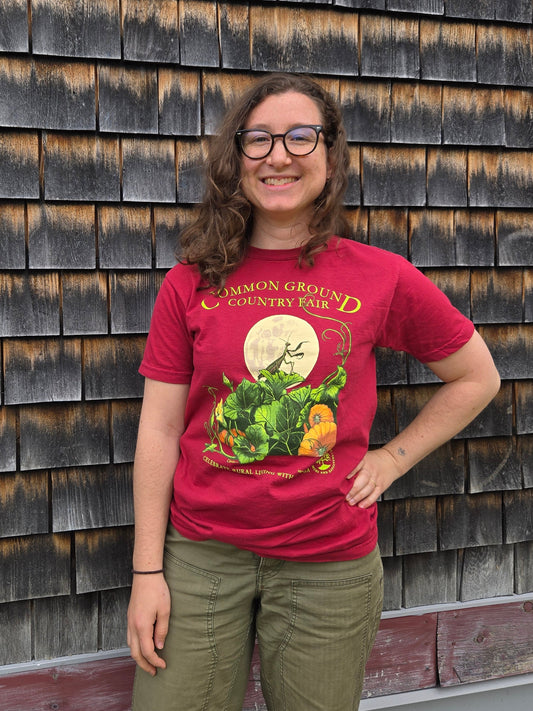 2007 Praying Mantis in the Harvest Moon - Adult Short Sleeved T-Shirt