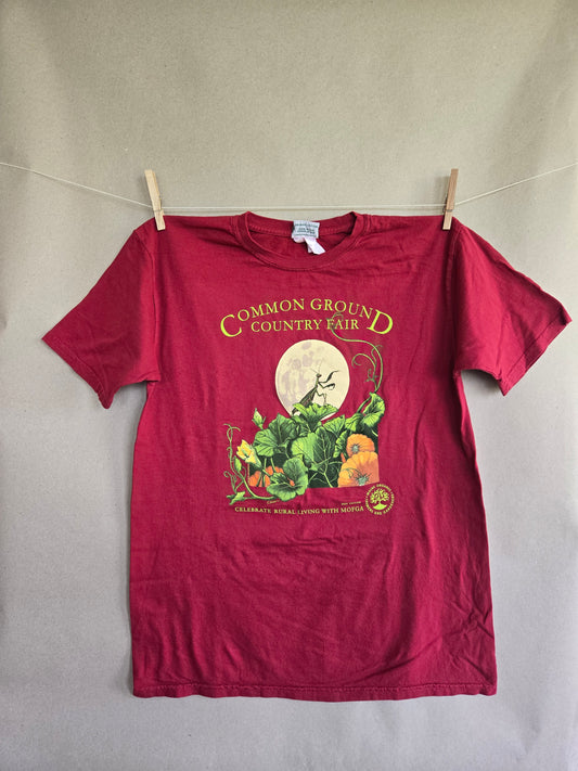 2007 Praying Mantis in the Harvest Moon - Adult Short Sleeved T-Shirt