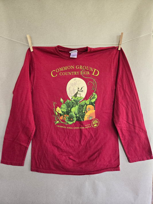 2007 Praying Mantis in the Harvest Moon - Adult Long Sleeved T-Shirt