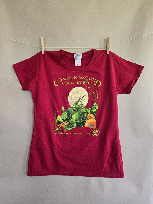2007 Praying Mantis in the Harvest Moon - "Fitted" Short Sleeved T-Shirt