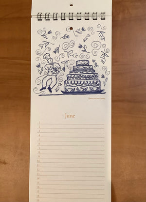 Toki Art - Celebrate Life Birthday Calendar