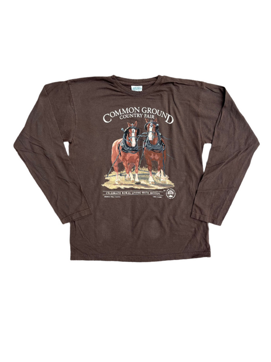 2025 Belgian Draft Horses - Adult Long Sleeved T-Shirt