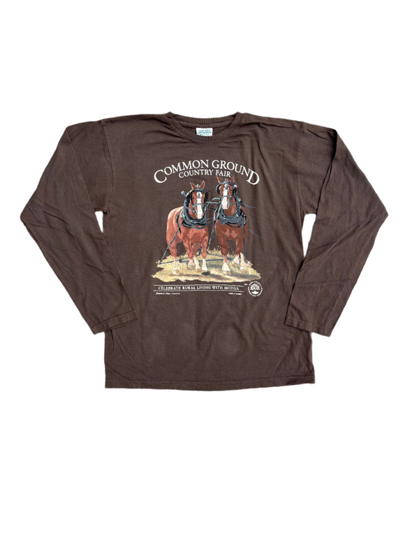 2025 Belgian Draft Horses - Adult Long Sleeved T-Shirt