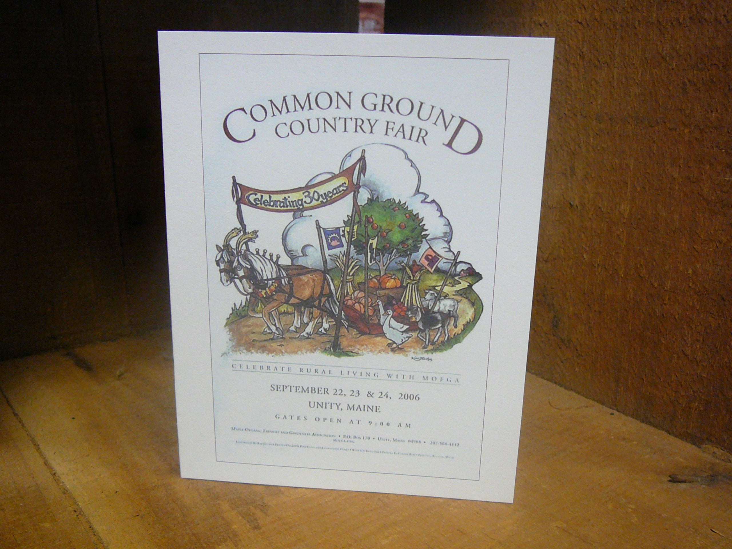 Common Ground Country Fair Individual NOTECARDS