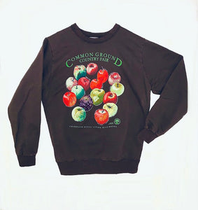 #156 2009 Apples Sweatshirt - Chocolate Brown - Printing Second