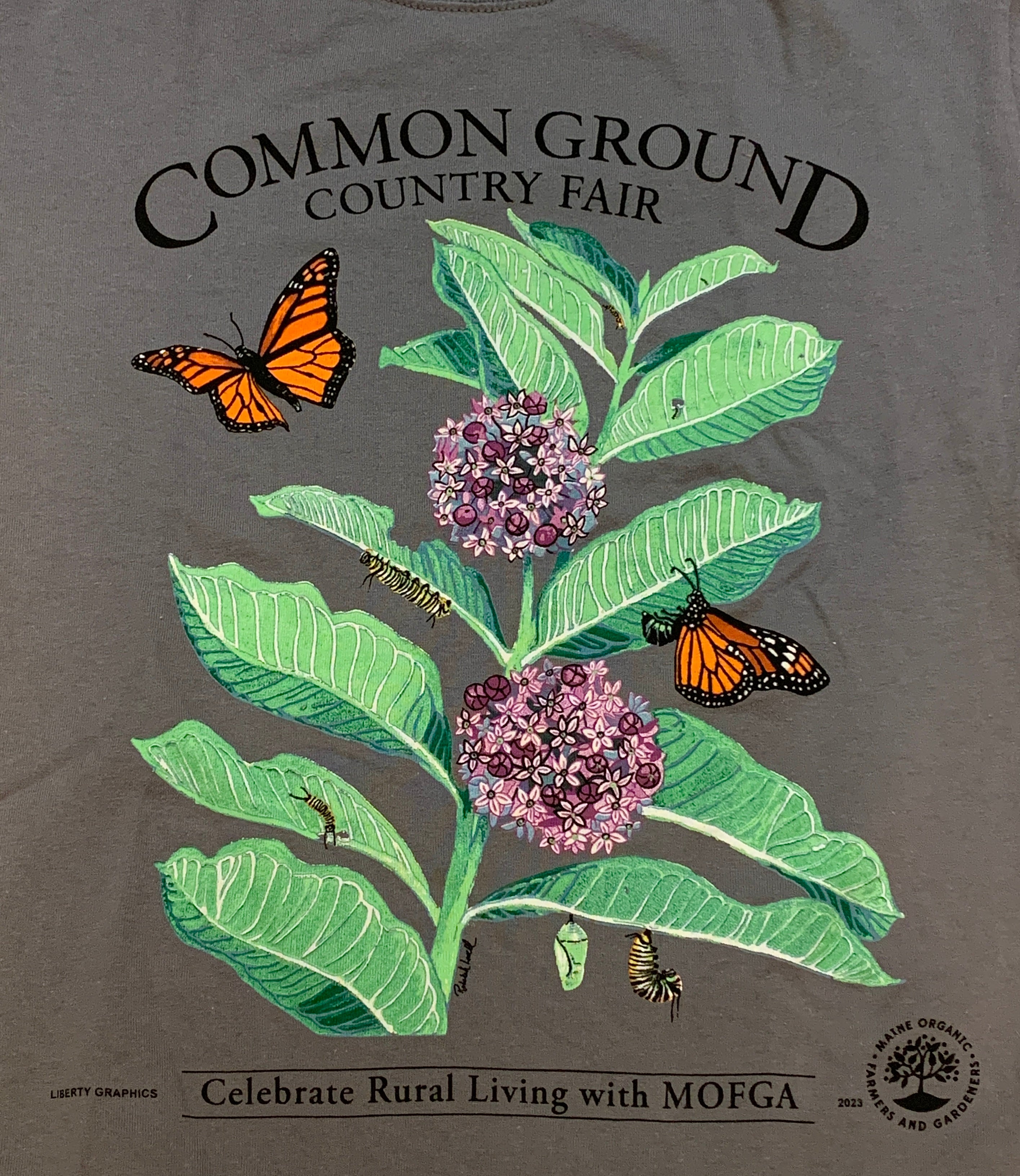 2023 Monarch and Milkweed- Adult Short Sleeve T-shirt